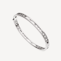 [Perlaura Jewelry ]ZERO 1 SPIRAL LOGO SILVER BRACELET