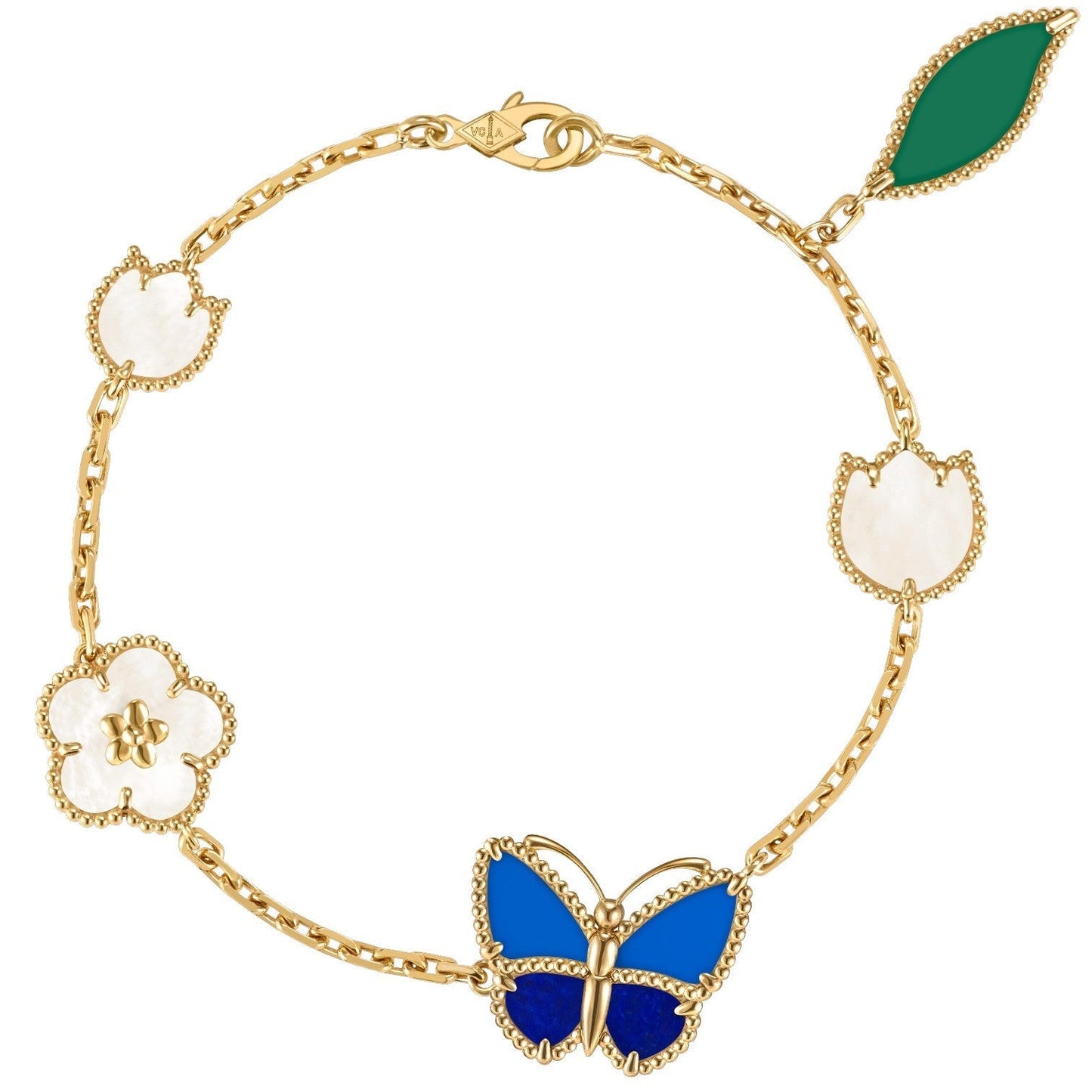 [Polaidi Jewelry]LUCKY SPRING BUTTERFLY 5 MOTIF BRACELET