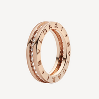 [Perlaura Jewelry ]ZERO 1 ONE-BAND PAVED DIAMONDS ON THE SPIRAL RING