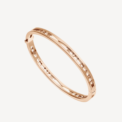 [：Polaidi]ZERO 1 SPIRAL LOGO PINK GOLD BRACELET