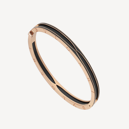 [：Polaidi]ZERO 1 PINK GOLD WITH MATTE BLACK CERAMIC BRACELET