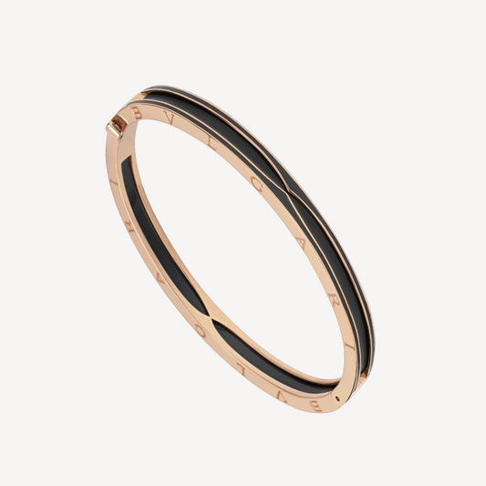 [：Polaidi]ZERO 1 PINK GOLD WITH MATTE BLACK CERAMIC BRACELET