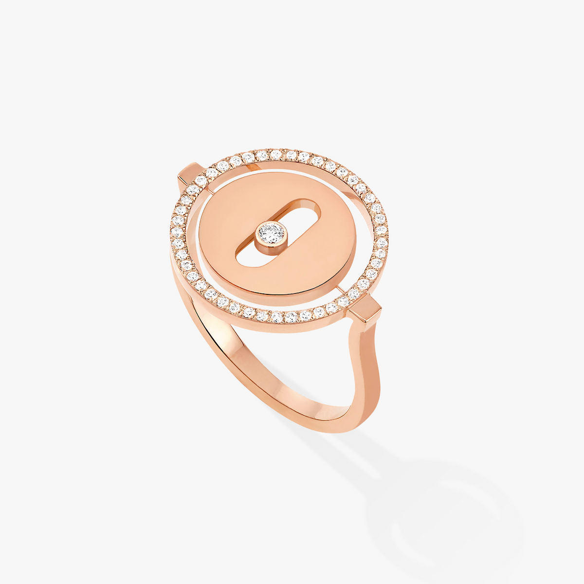 [Polaidi Jewelry]LUCKY MOVE ROSÉGOLD-DIAMANTENRING