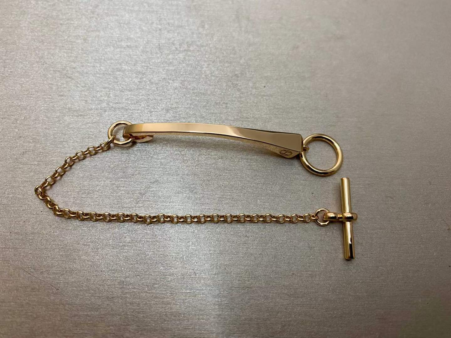 [Polaidi Jewelry]CLOU DE FORGE BRACELET WITH SQUARE CONE STUDS