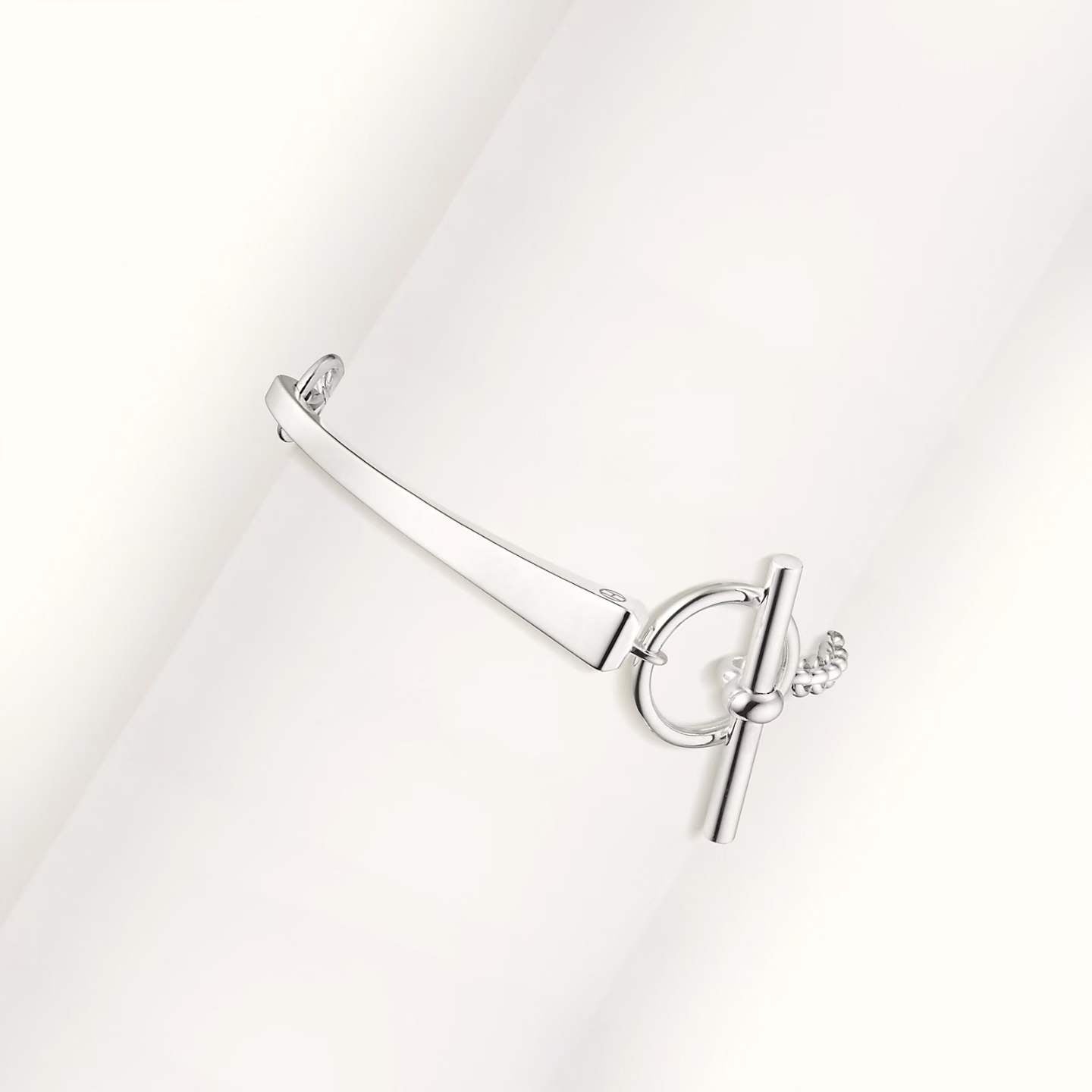 [Polaidi Jewelry]CLOU DE FORGE BRACELET WITH SQUARE CONE STUDS