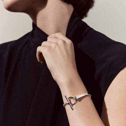 [Polaidi Jewelry]CLOU DE FORGE BRACELET WITH SQUARE CONE STUDS