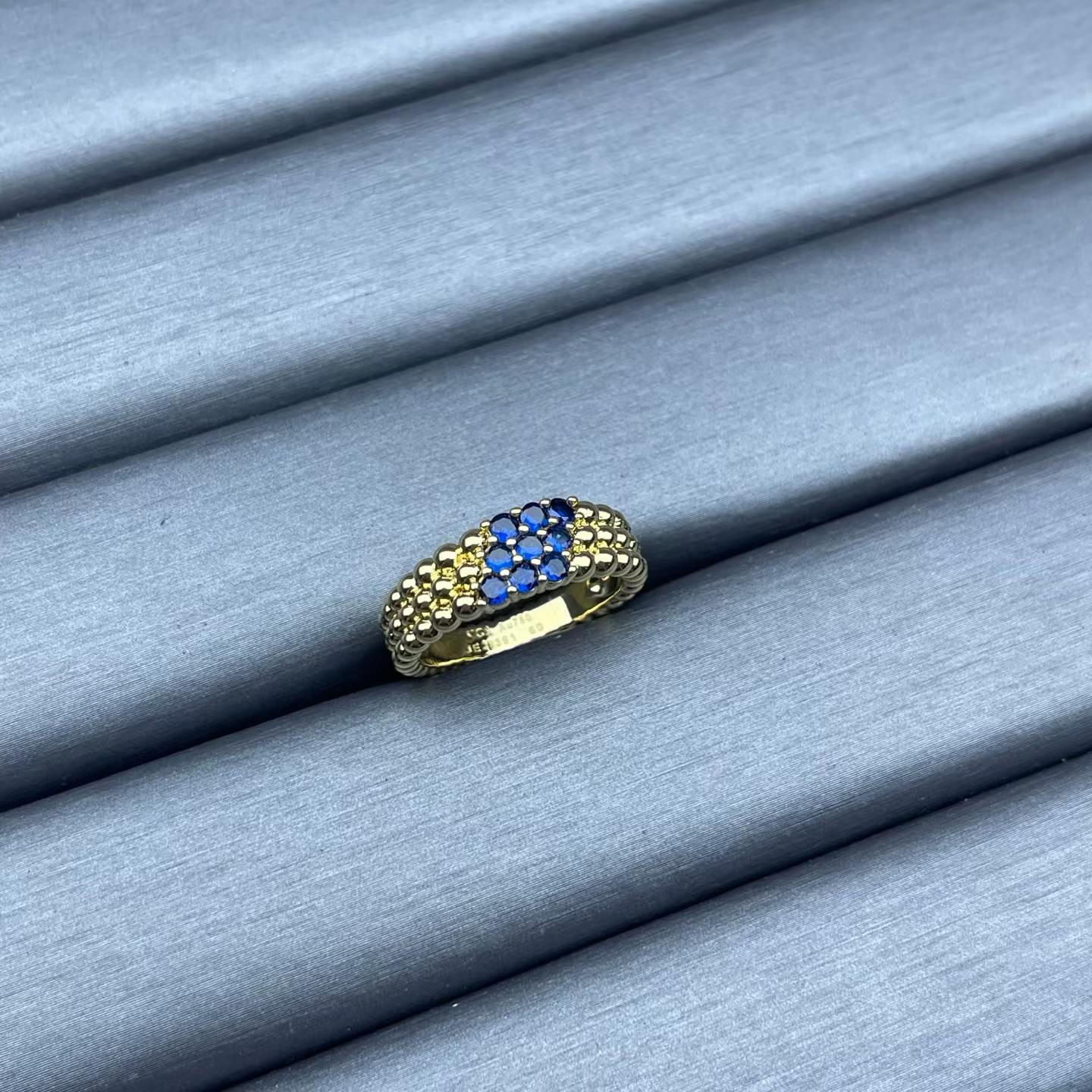 [Polaidi Jewelry]NARROW BEADED RING WITH DIAMONDS