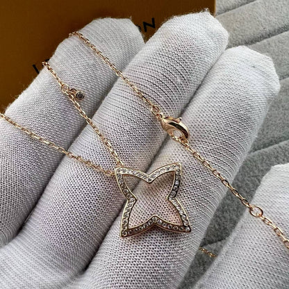 [Polaidi Jewelry]FOUR-LEAF CLOVER OPENWORK NECKLACE