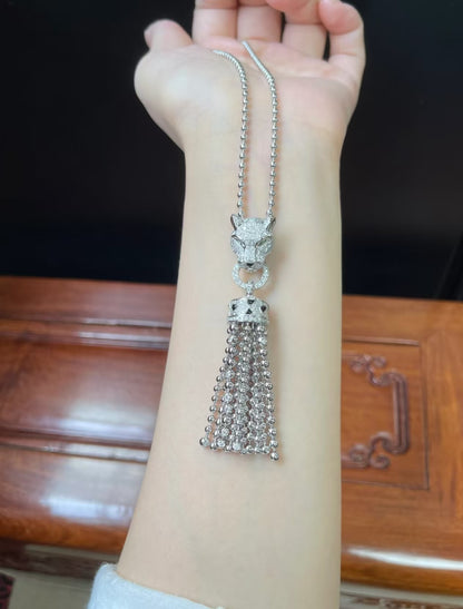 [：Polaidi Jewelry]TASSEL LEOPARD NECKLACE