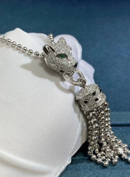 [：Polaidi Jewelry]TASSEL LEOPARD NECKLACE