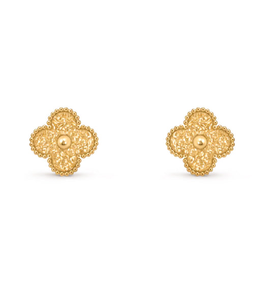 [Polaidi Jewelry]CLOVER MEDIUM 1 MOTIFS LAVA EARRINGS