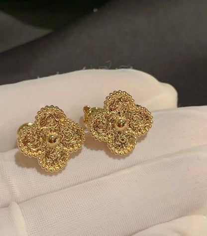 [Polaidi Jewelry]CLOVER MEDIUM 1 MOTIFS LAVA EARRINGS