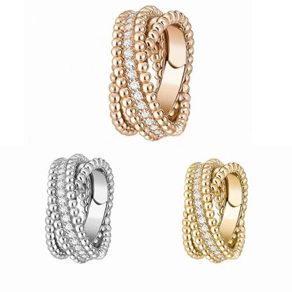 [：Polaidi Jewelry]ペルレ コレクション 18Kイエローゴールド マラカイト ダイヤモンドリング