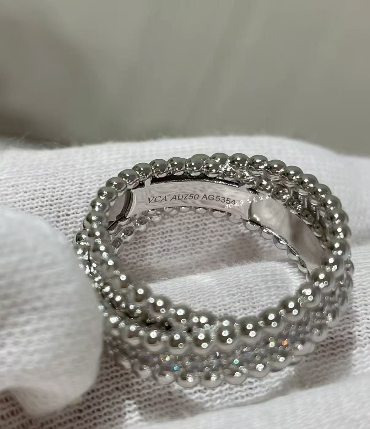 [：Polaidi Jewelry]ペルレ コレクション 18Kイエローゴールド マラカイト ダイヤモンドリング