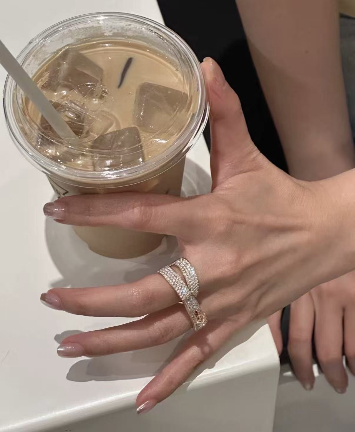 [：Polaidi Jewelry]KELLY ピンクゴールドダイヤモンドリング