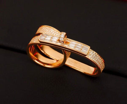 [：Polaidi Jewelry]KELLY ピンクゴールドダイヤモンドリング