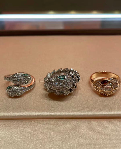 [Polaidi Jewelry]SERPENTI EMERALD SNAKE RING