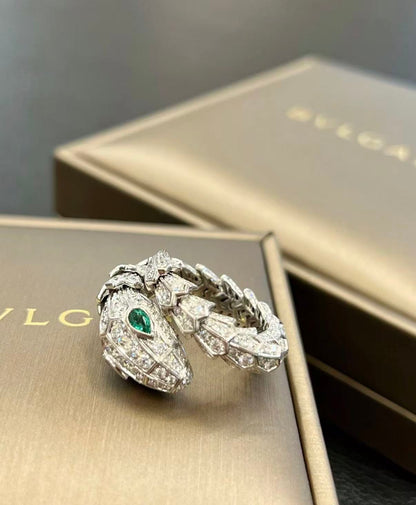 [Polaidi Jewelry]SERPENTI EMERALD SNAKE RING