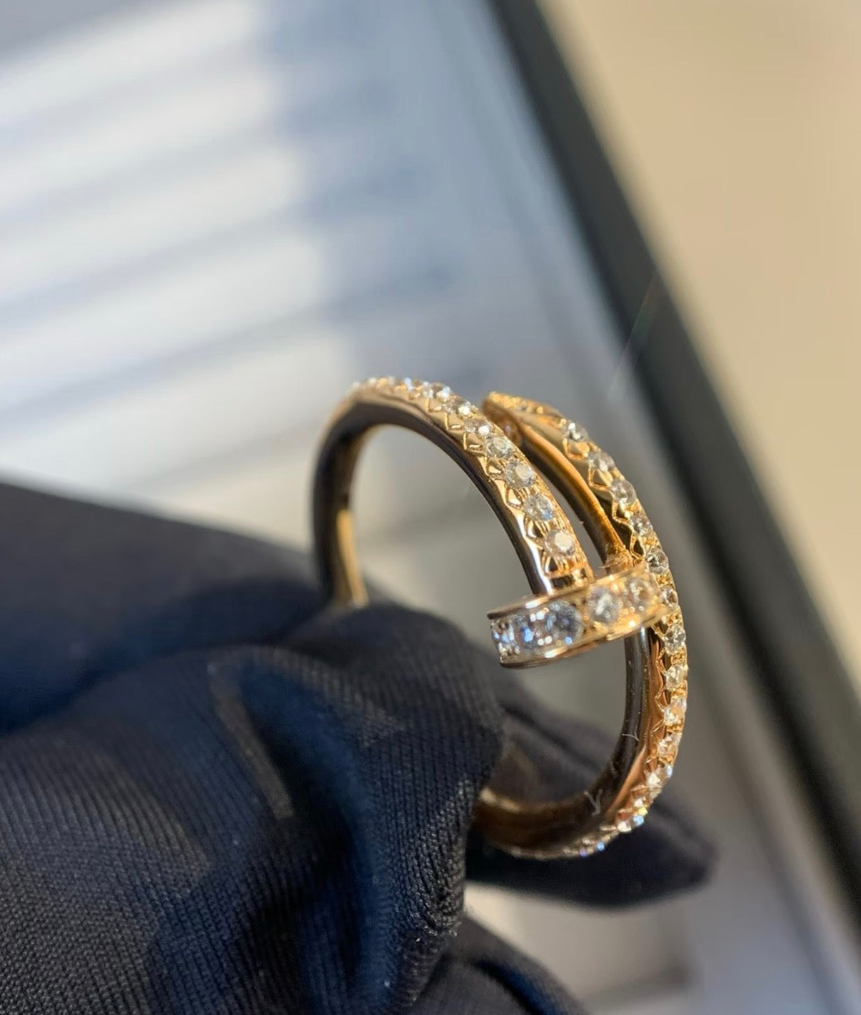 [Polaidi Jewelry]JUSTE RING 1.8MM GOLD DIAMONDS
