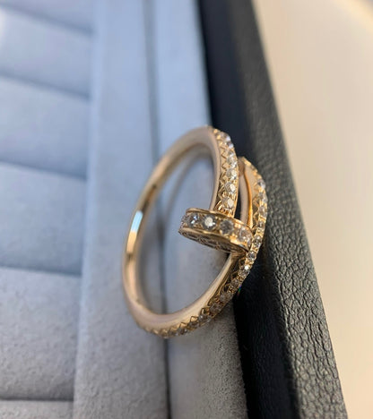 [Polaidi Jewelry]JUSTE RING 1.8MM GOLD DIAMONDS