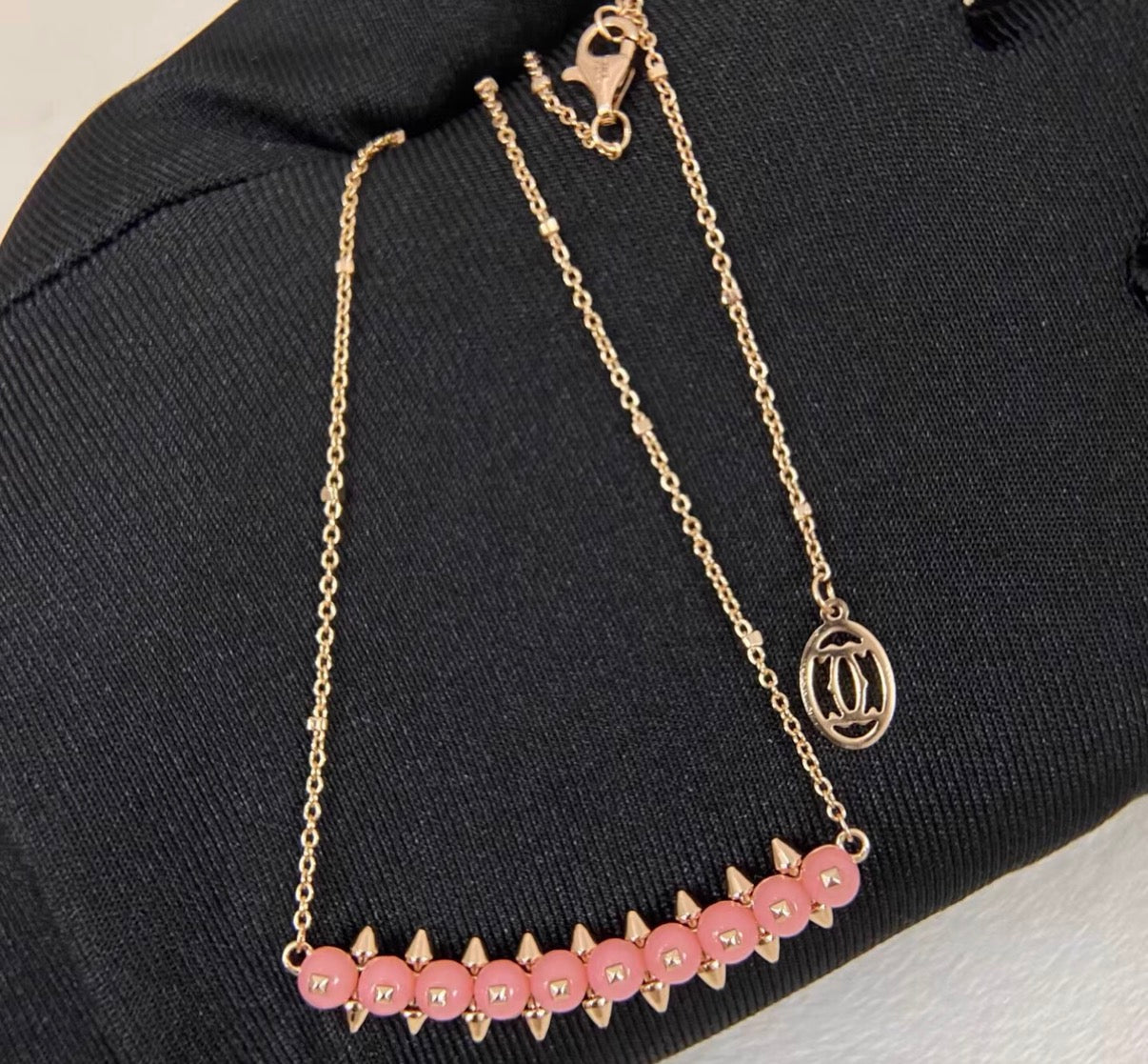 [：Polaidi Jewelry]CLASH COLLECTION AGATE CHALCEDONY STUD NECKLACE