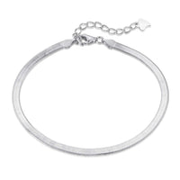 [Perlaura Jewelry ]Flat Snake Bone Chain Blade Necklace