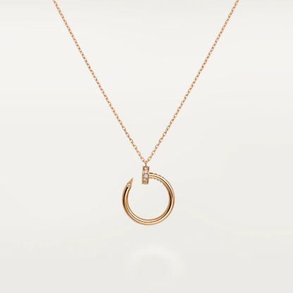 [：Polaidi Jewelry]JUSTE NECKLACE PINK GOLD