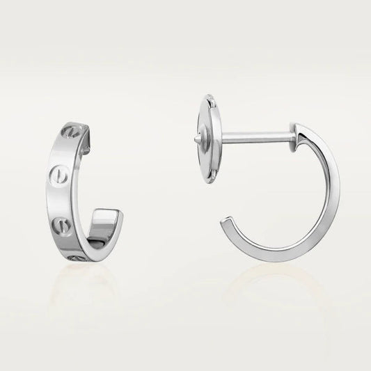 [：Polaidi Jewelry]LOVE EARRINGS 2.65MM SILVER
