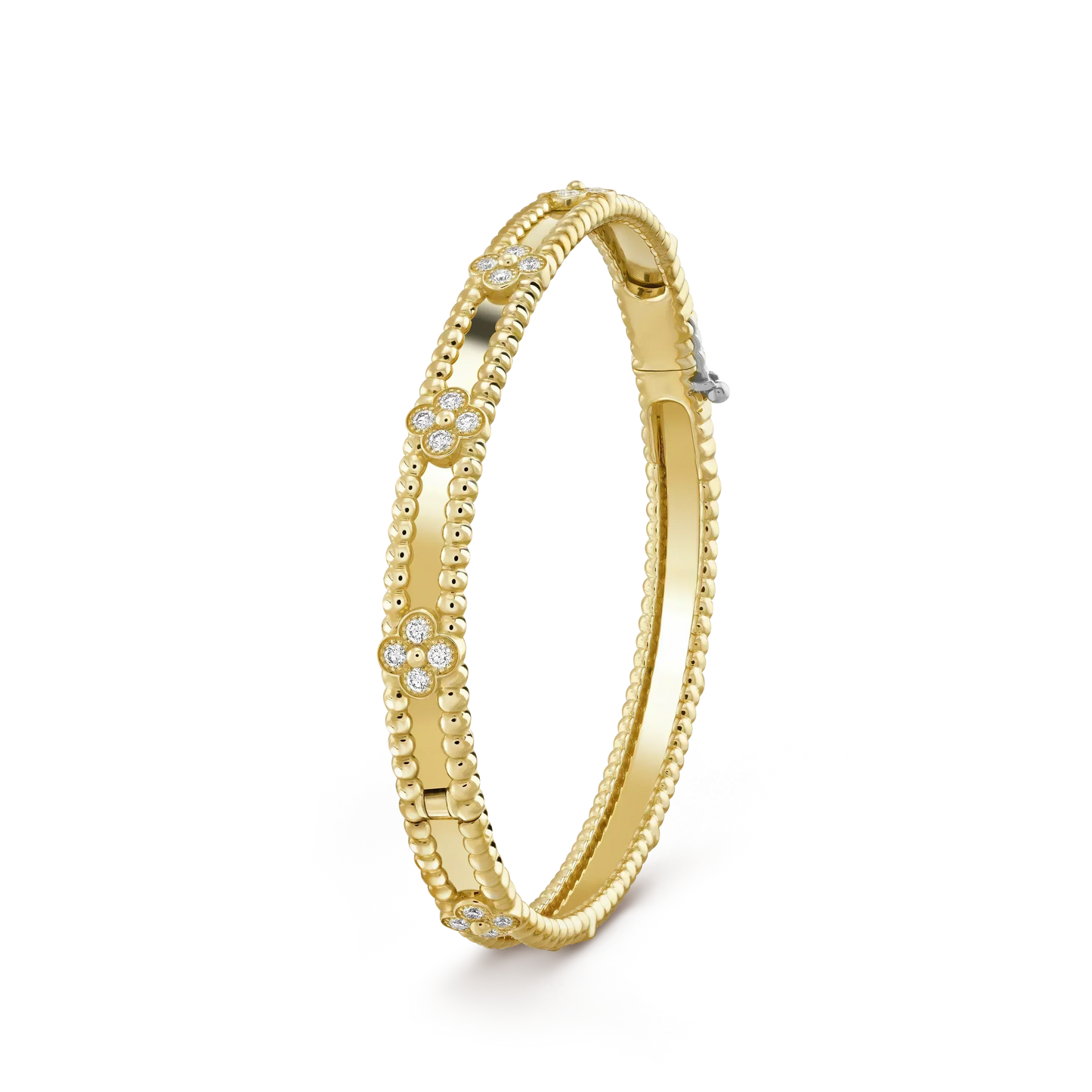 [：Polaidi Jewelry]CLOVER BRACELET 4MM DIAMONDS