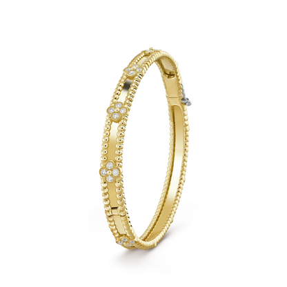 [：Polaidi Jewelry]CLOVER BRACELET 4MM DIAMONDS