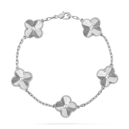 [：Polaidi Jewelry]CLOVER SILVER 5 MOTIFS BRACELET