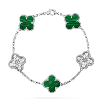 [Polaidi Jewelry] CLOVER 5 MOTIF マラカイトブレスレットコレクション