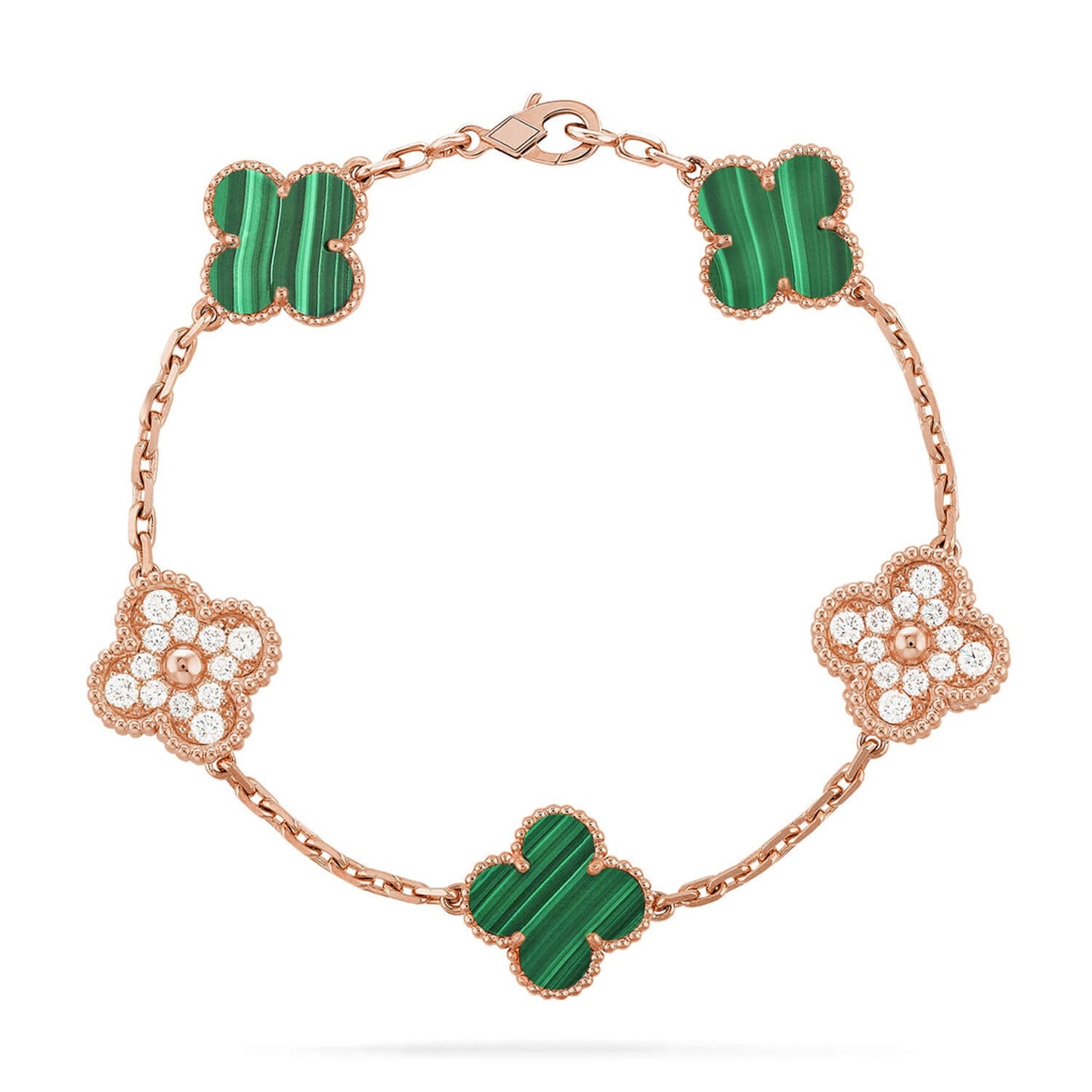 [Polaidi Jewelry] CLOVER 5 MOTIF マラカイトブレスレットコレクション