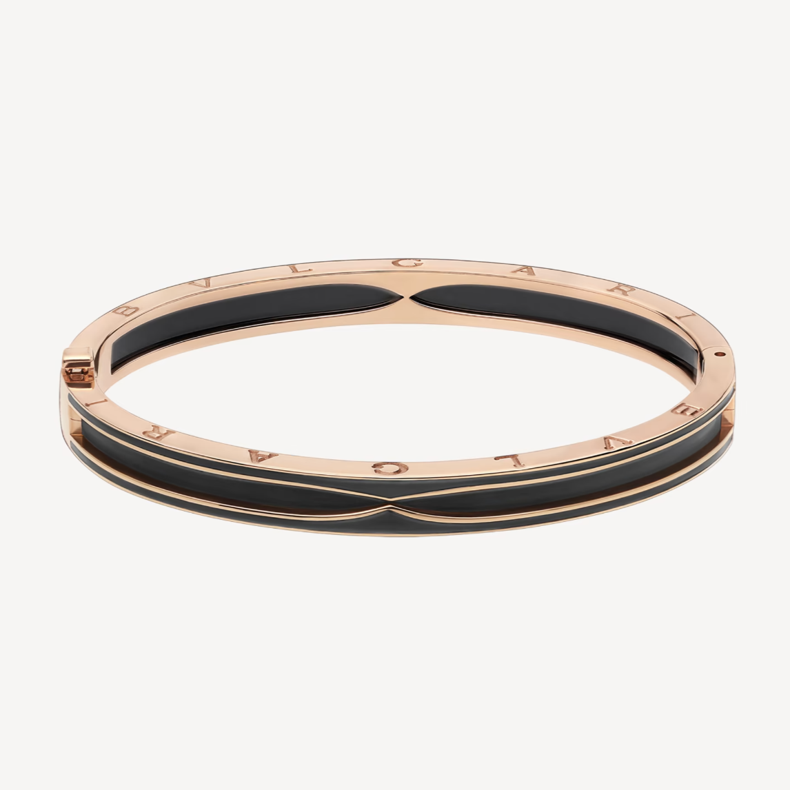 [：Polaidi]ZERO 1 PINK GOLD WITH MATTE BLACK CERAMIC BRACELET