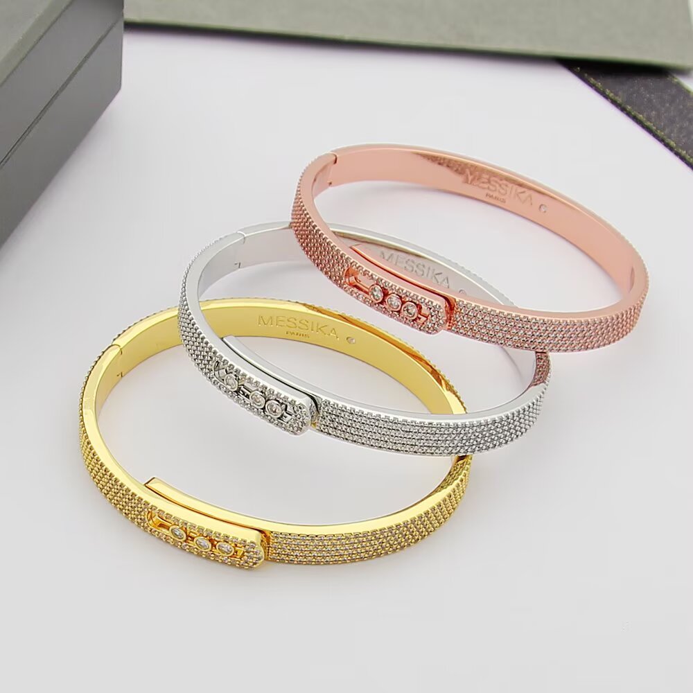[Polaidi Jewelry]Move Noa Full Pavé Diamond Bangle Bracelet