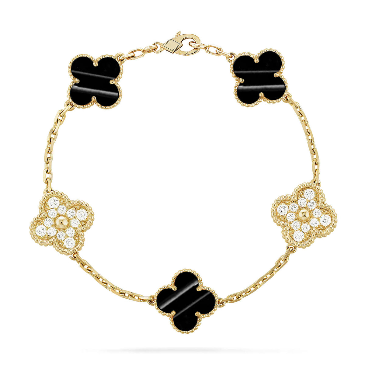 [Polaidi Jewelry] CLOVER 5 MOTIF PULSAR STONE BRACELET COLLECTION