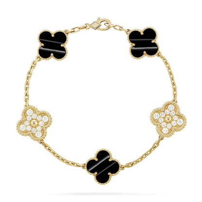 [Polaidi Jewelry] CLOVER 5 MOTIF PULSAR STONE BRACELET COLLECTION