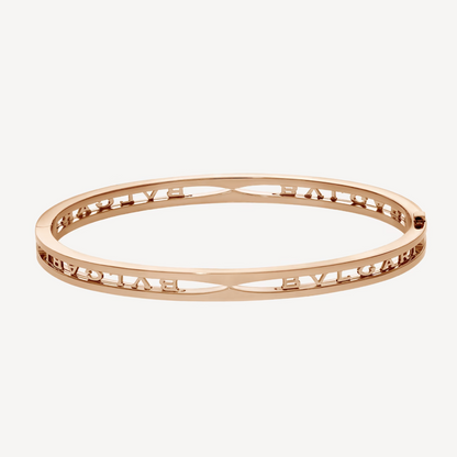 [：Polaidi]ZERO 1 SPIRAL LOGO PINK GOLD BRACELET