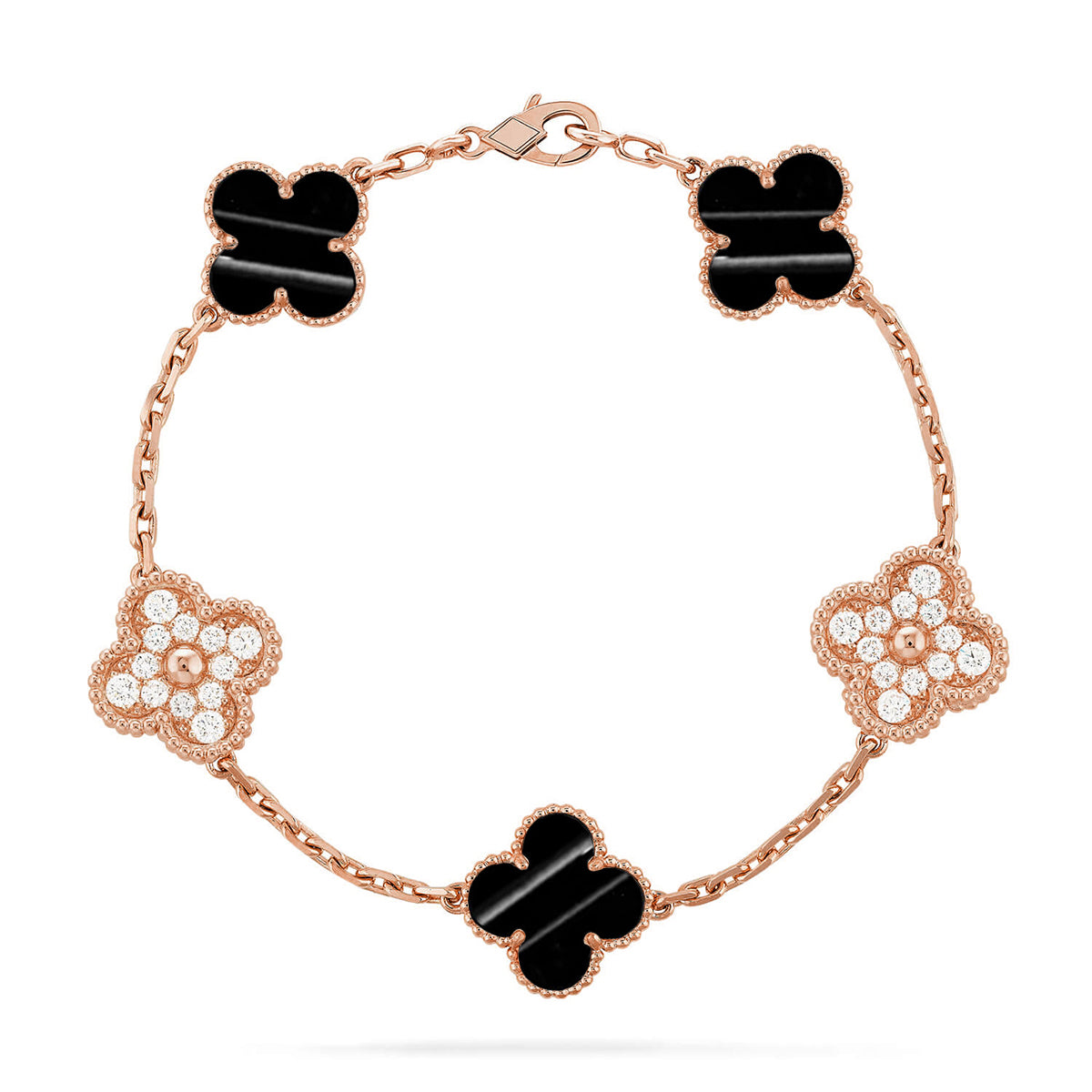 [Polaidi Jewelry] CLOVER 5 MOTIF PULSAR STONE BRACELET COLLECTION