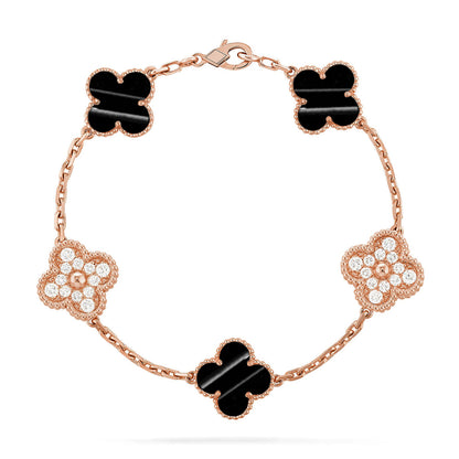 [Polaidi Jewelry] CLOVER 5 MOTIF PULSAR STONE BRACELET COLLECTION