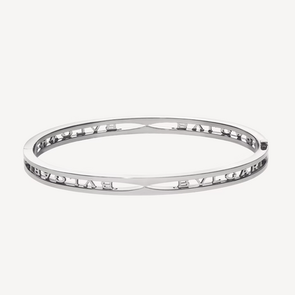 [：Polaidi]ZERO 1 SPIRAL LOGO SILVER BRACELET