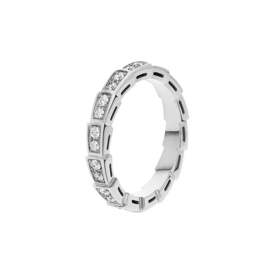 [：Polaidi]SERPENTI RING SILVER DIAMOND PAVED 3MM