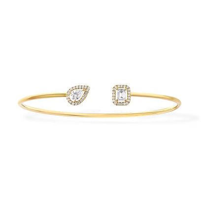 [Polaidi Jewelry]JONC FLEX MY TWIN TOI & MOI SILBER DIAMANT ARMREIF