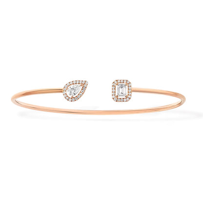 [Polaidi Jewelry]JONC FLEX MY TWIN TOI & MOI SILBER DIAMANT ARMREIF