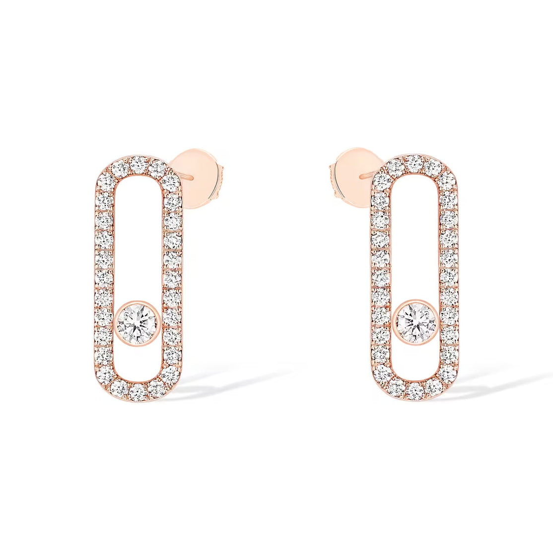 [Polaidi Jewelry]MOVE UNO STUD DIAMOND PAVED EARRINGS