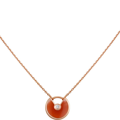 [Polaidi Jewelry]AMULETTE GOLD CARNELIAN ONYX NECKLACE
