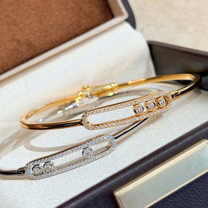 [Polaidi Jewelry]Move Pav¨¦ Diamond Bangle Bracelet M