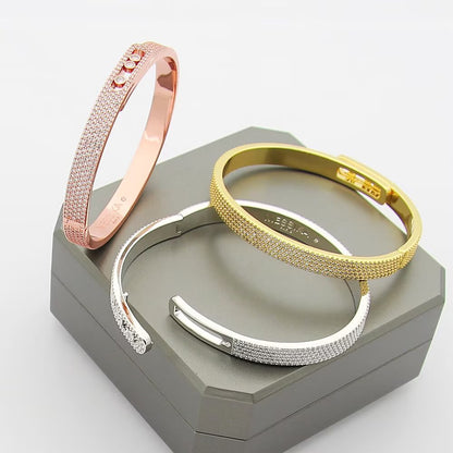[Polaidi Jewelry]Move Noa Full Pavé Diamond Bangle Bracelet