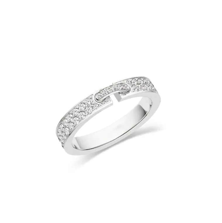 [Polaidi Jewelry]ALLIANCE LIENS VIDENCE PAVED DIAMOND 4MM RING