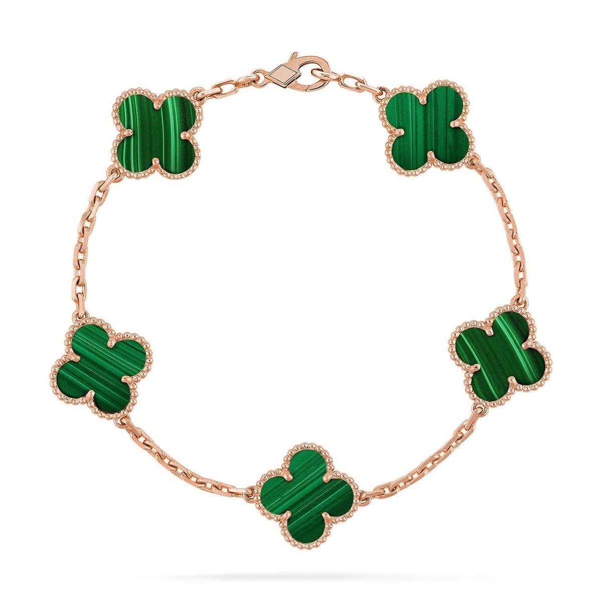 [Polaidi Jewelry] CLOVER 5 MOTIF マラカイトブレスレットコレクション